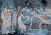 William Blake Oberon, Titania and Puck with Fairies Dancing Germany oil painting artist